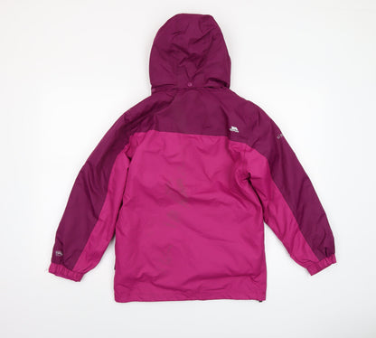 Girls UK Size 9-10 Years Trespass Pink Rain Coat