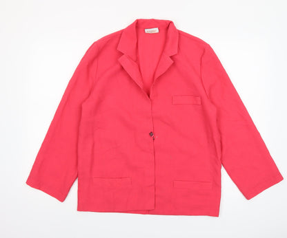 Womens UK Size 12 Jacques Vert Regular Red Blazer