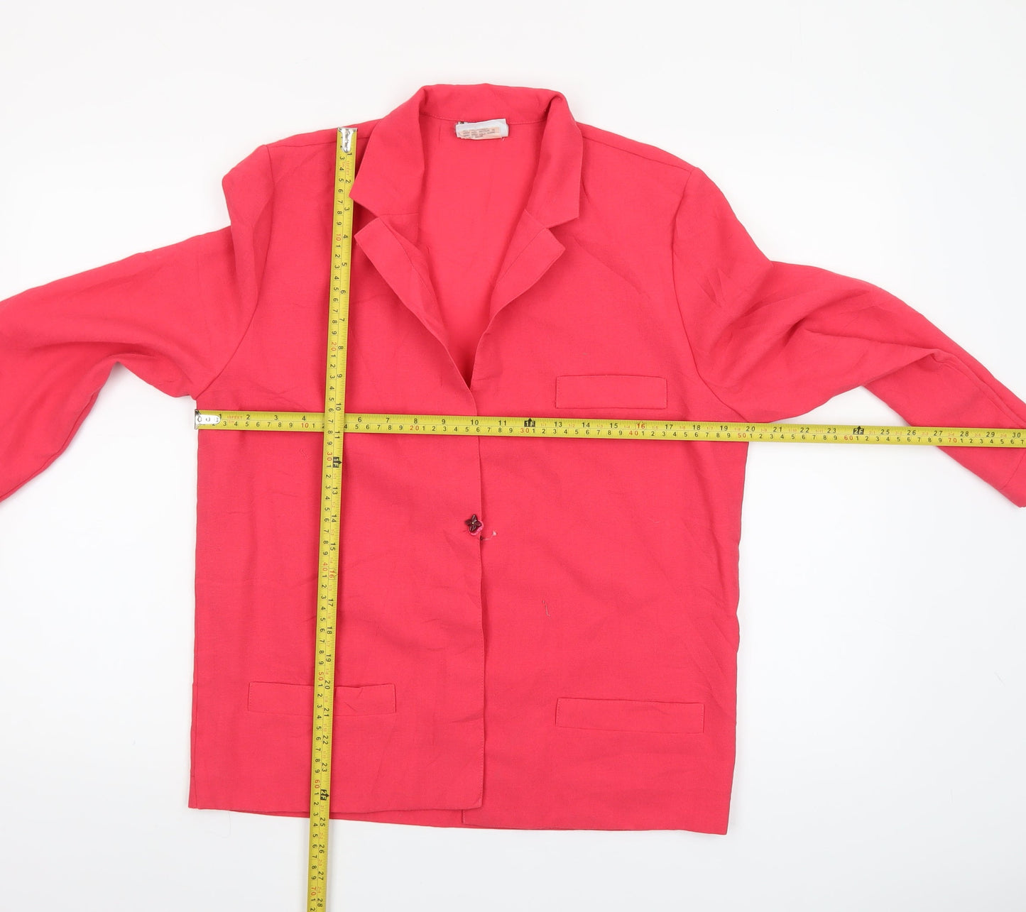 Womens UK Size 12 Jacques Vert Regular Red Blazer
