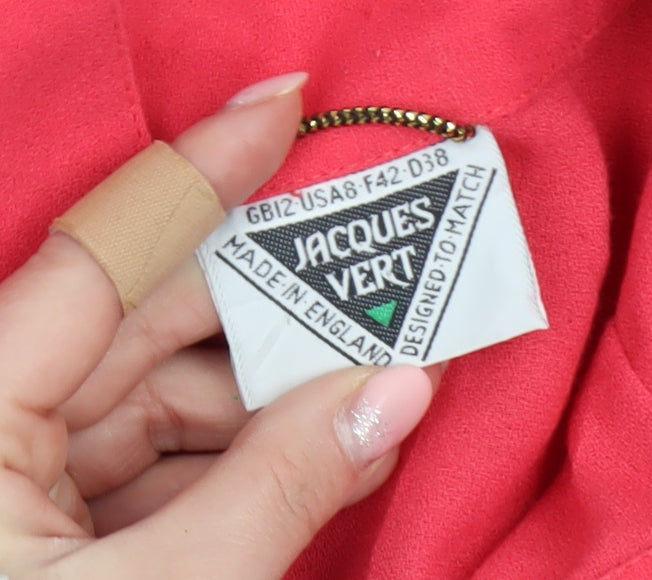 Womens UK Size 12 Jacques Vert Regular Red Blazer