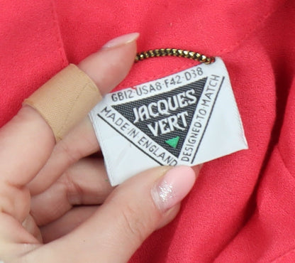 Womens UK Size 12 Jacques Vert Regular Red Blazer