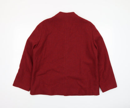 Womens UK Size 14 Marks and Spencer Red Overcoat