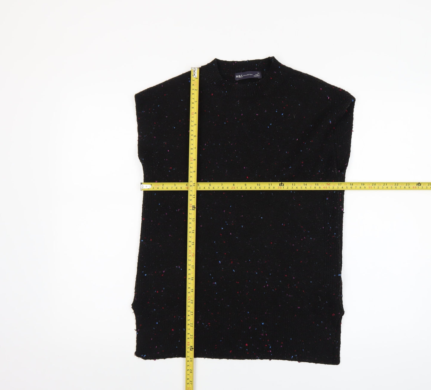 Womens UK Size XS Marks and Spencer Black Pullover Jumper