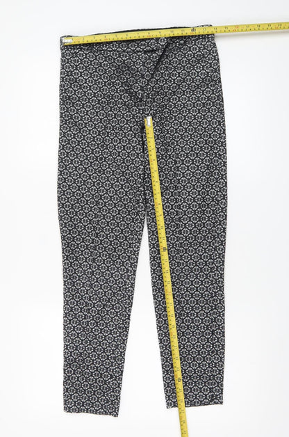 Womens UK Size 10 Topshop Slim Fit Casual Party/Cocktail Black Trousers