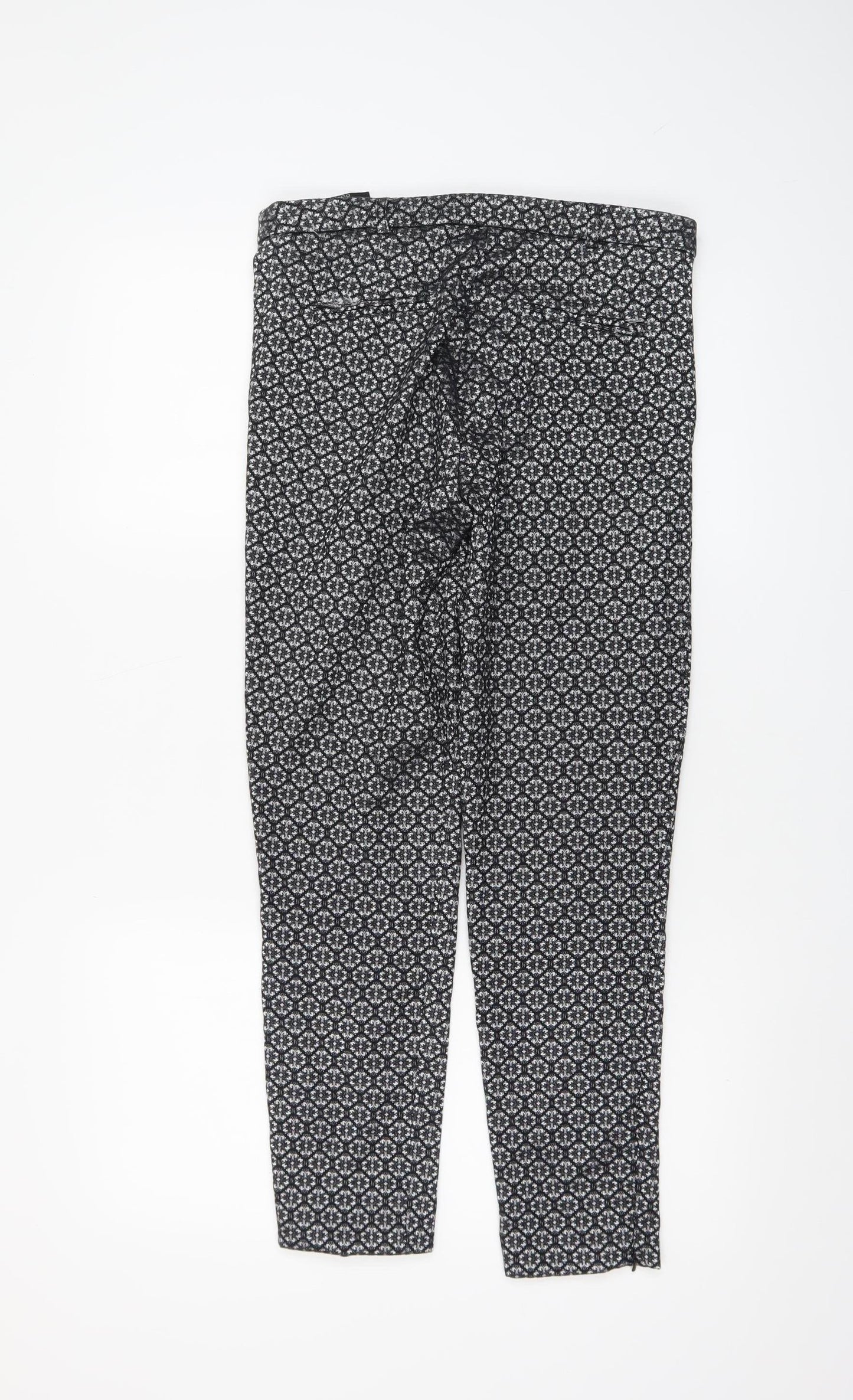 Womens UK Size 10 Topshop Slim Fit Casual Party/Cocktail Black Trousers