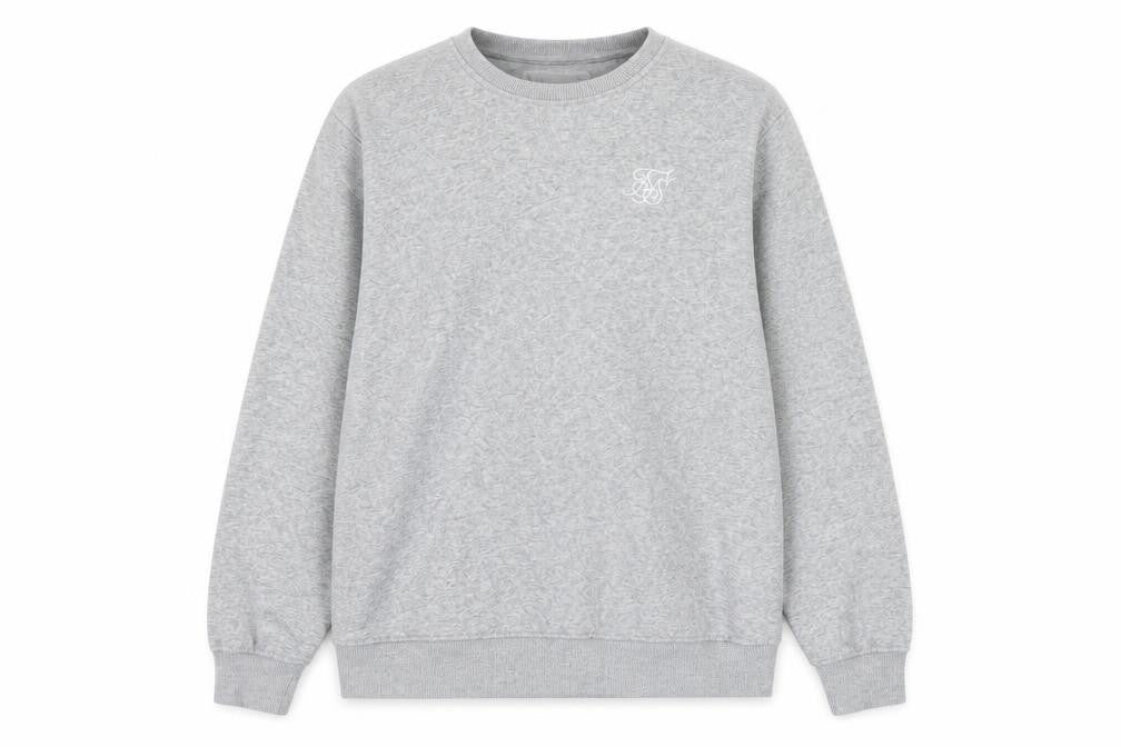 Mens UK Size XS SikSilk Grey Pullover Sweatshirt