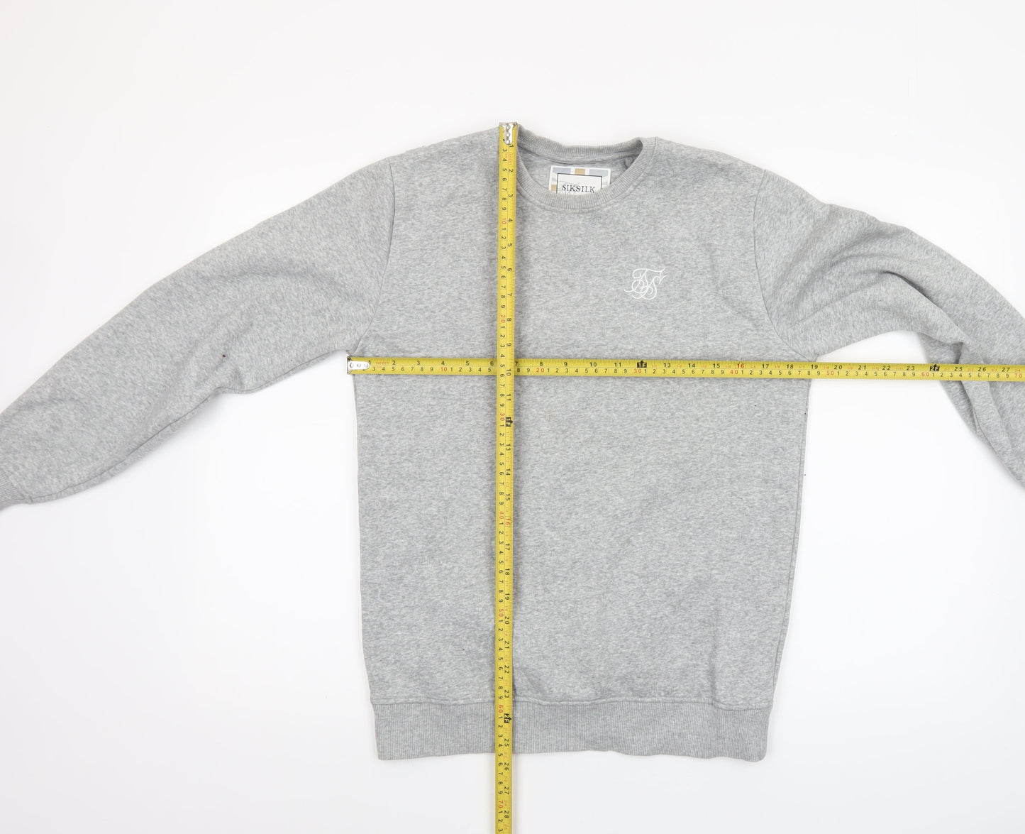 Mens UK Size XS SikSilk Grey Pullover Sweatshirt