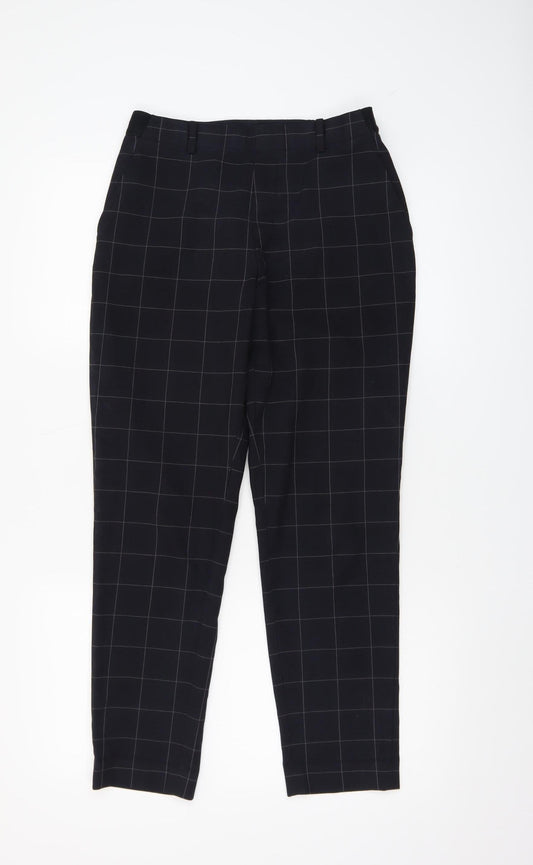 Womens UK Size S Uniqlo Slim Fit Business Casual Workwear Black Trousers