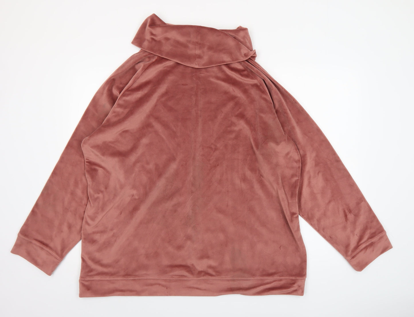 Womens UK Size 24 Cotton Traders Pink Pullover Sweatshirt