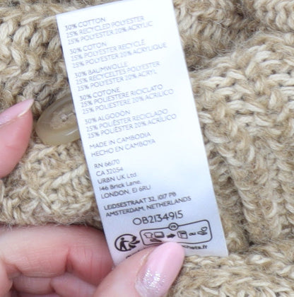 Womens UK Size S BDG Beige Cardigan Jumper