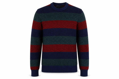 Gap Men's Multicoloured Striped Lambswool Jumper XS