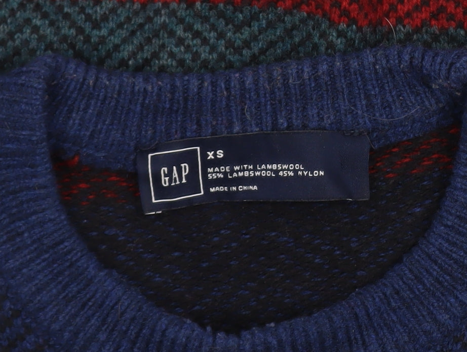 Mens UK Size XS Gap Multicoloured Pullover Jumper