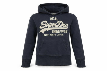 Womens UK Size S Superdry Blue Pullover Hoodie
