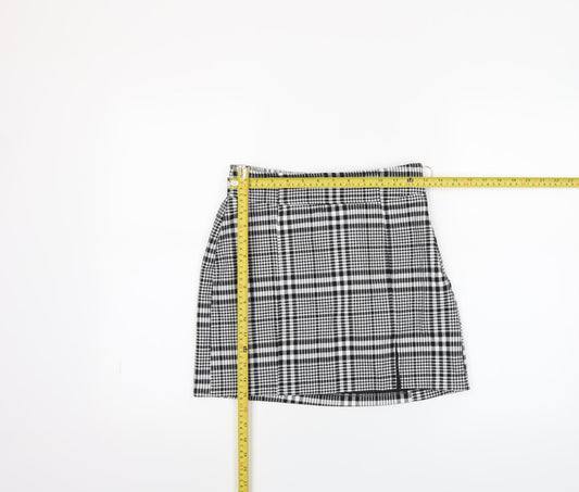Womens UK Size M Bershka A-Line Twill Skirt