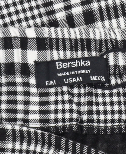 Womens UK Size M Bershka A-Line Twill Skirt