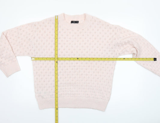 Womens UK Size L Mango Ivory Pullover Jumper