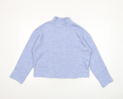 Womens UK Size S New Look Blue Pullover Sweatshirt