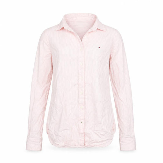 Womens UK Size 2 Tommy Hilfiger Pink Basic Button-Up