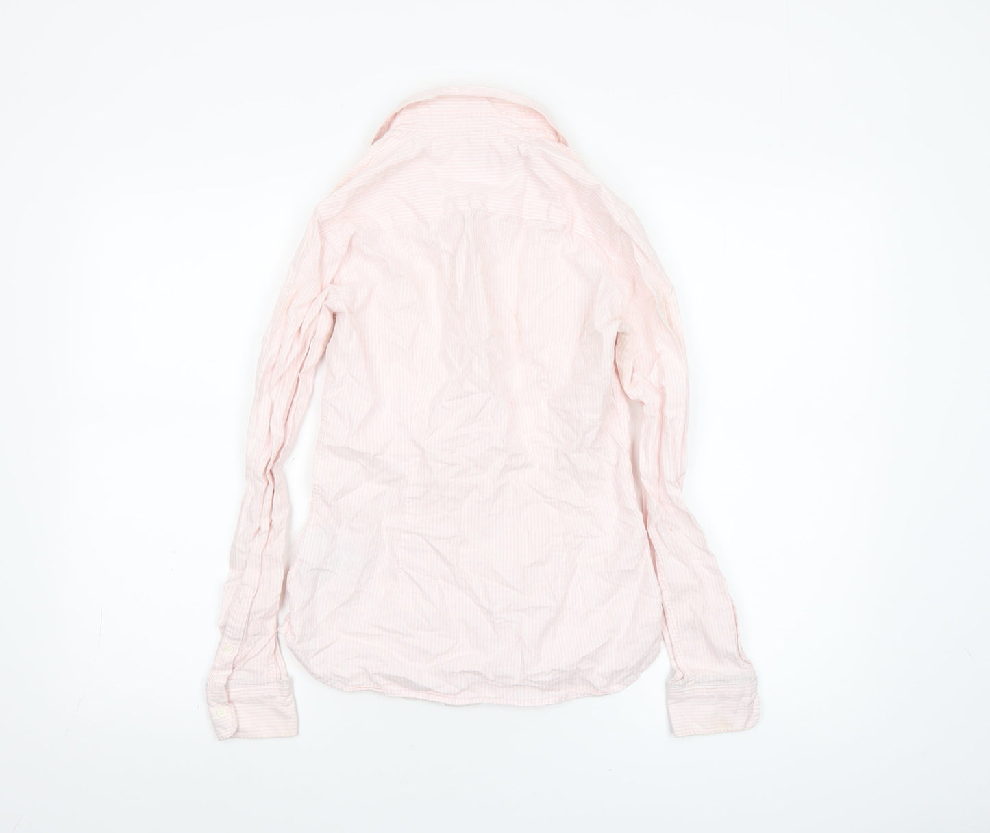 Womens UK Size 2 Tommy Hilfiger Pink Basic Button-Up