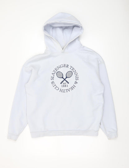 Womens UK Size 8 Slazenger White Pullover Hoodie