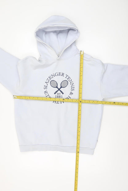 Womens UK Size 8 Slazenger White Pullover Hoodie