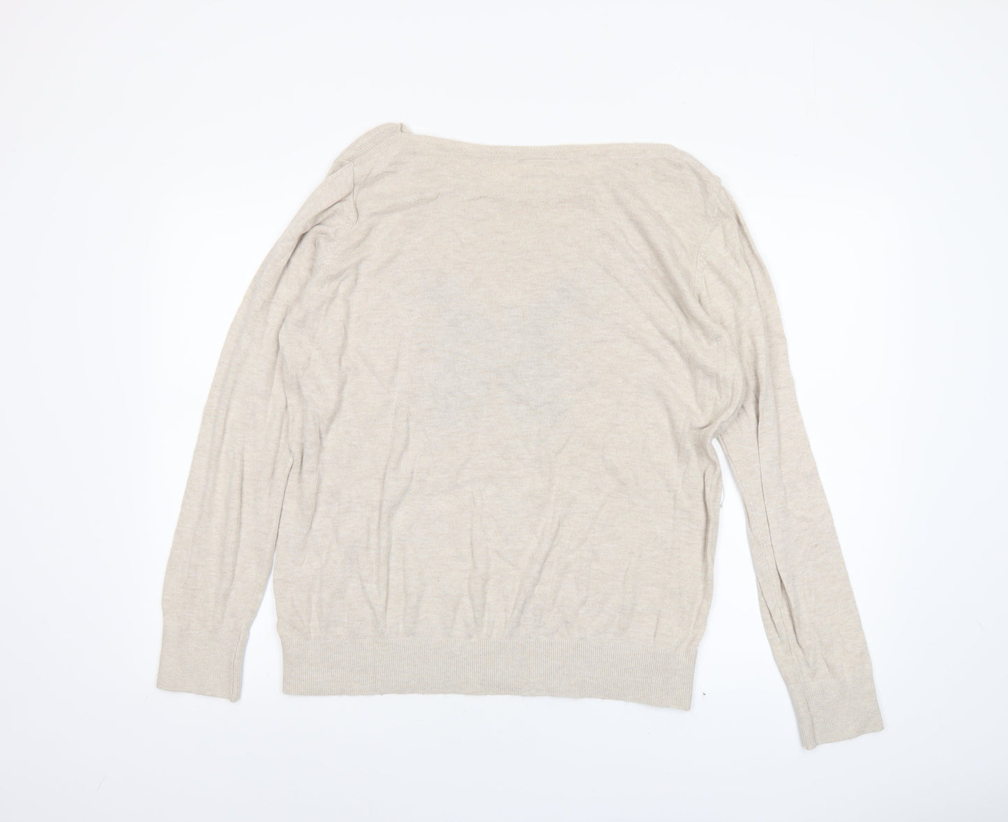 Womens UK Size L Wallis Beige Pullover Jumper