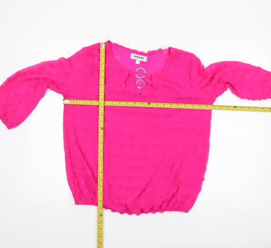 Womens UK Size 10 Gerard Pink Tunic Blouse