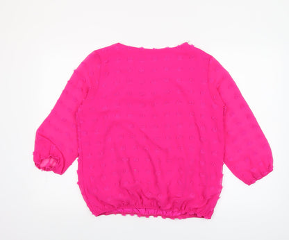 Womens UK Size 10 Gerard Pink Tunic Blouse