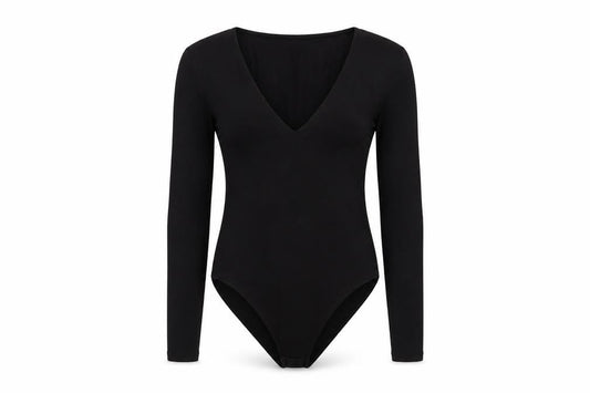 Womens UK Size XS H&M One-Piece Black Bodysuit