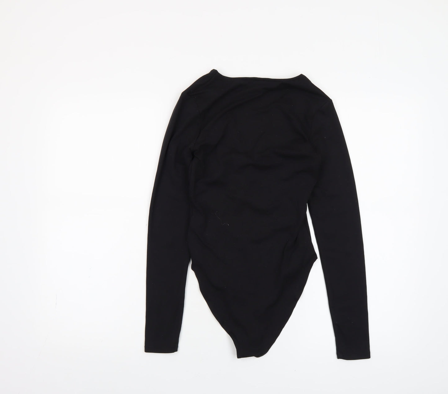 Womens UK Size XS H&M One-Piece Black Bodysuit
