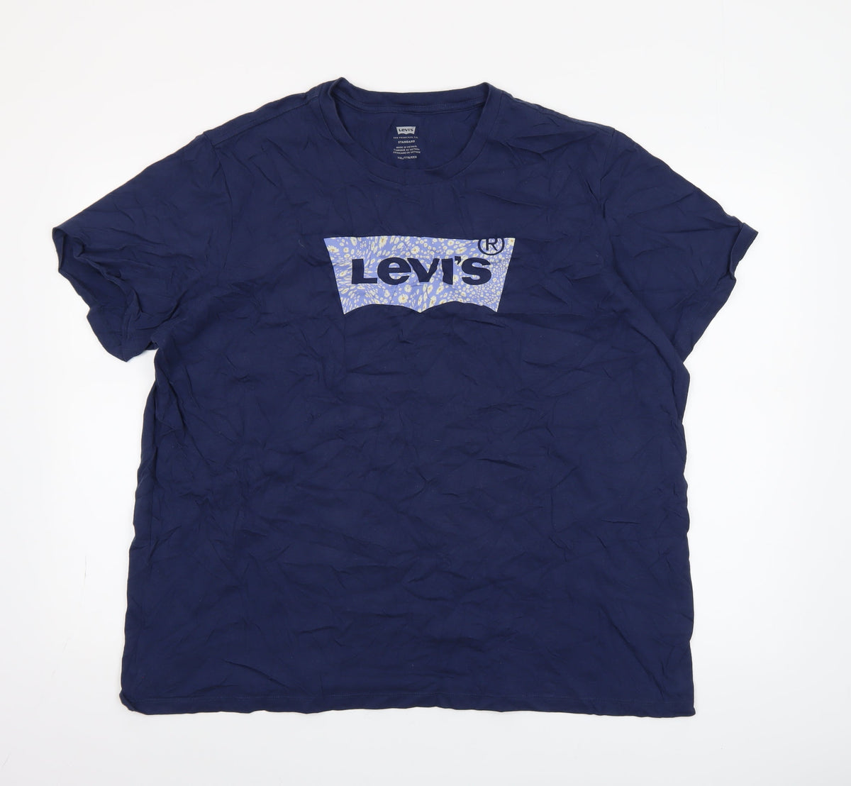 Womens UK Size 2XL Levi's Blue Basic T-Shirt
