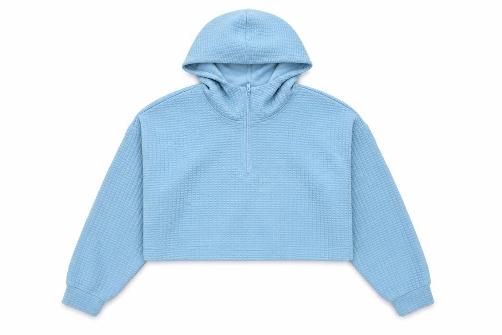 Womens UK Size S Monki Blue Pullover Hoodie