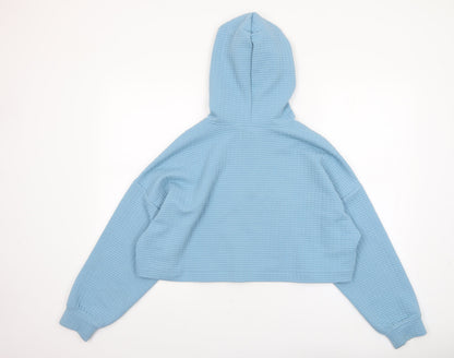 Womens UK Size S Monki Blue Pullover Hoodie