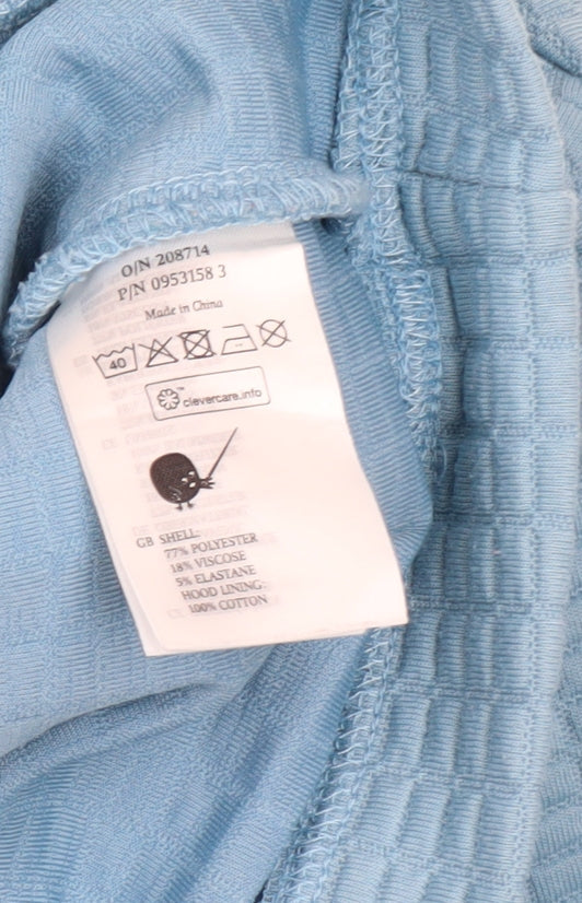 Womens UK Size S Monki Blue Pullover Hoodie