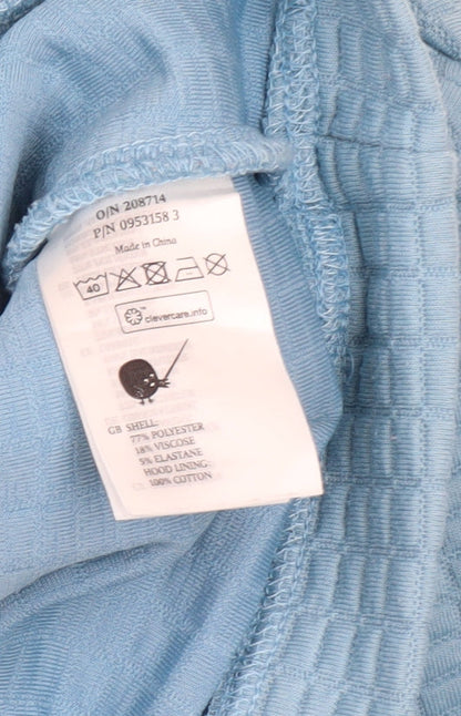 Womens UK Size S Monki Blue Pullover Hoodie