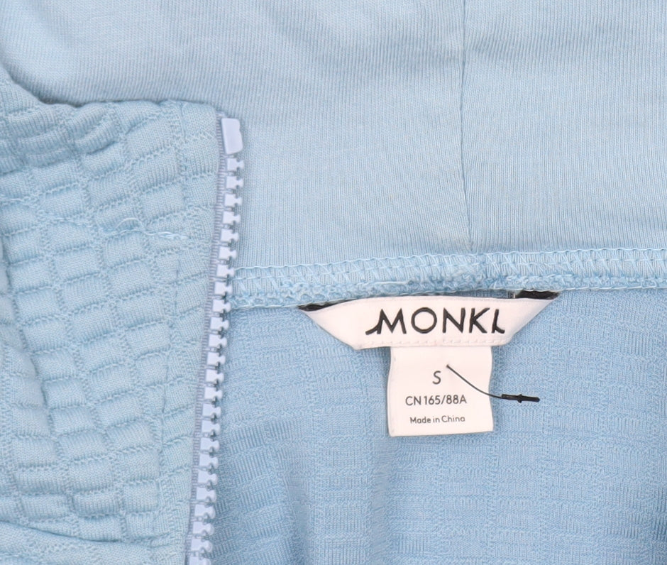 Womens UK Size S Monki Blue Pullover Hoodie