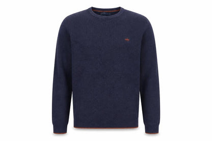 Mens UK Size L Easy Blue Pullover Jumper
