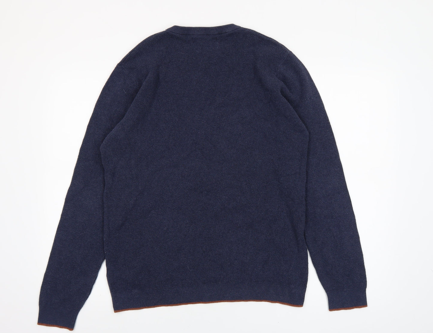 Mens UK Size L Easy Blue Pullover Jumper