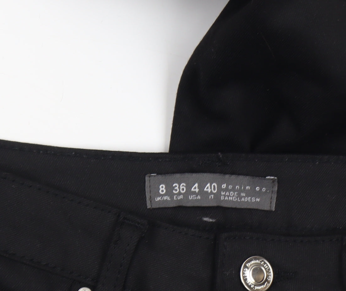 Womens UK Size 8 Denim Co. Slim Fit Skinny Black Jeans