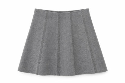Womens UK Size 12 Zara A-Line Knit Skirt
