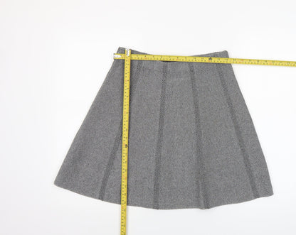 Womens UK Size 12 Zara A-Line Knit Skirt
