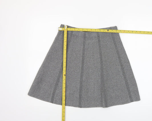 Womens UK Size 12 Zara A-Line Knit Skirt
