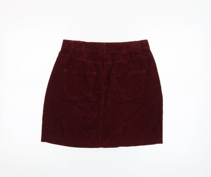 Womens UK Size 10 New Look Straight & Pencil Corduroy Skirt