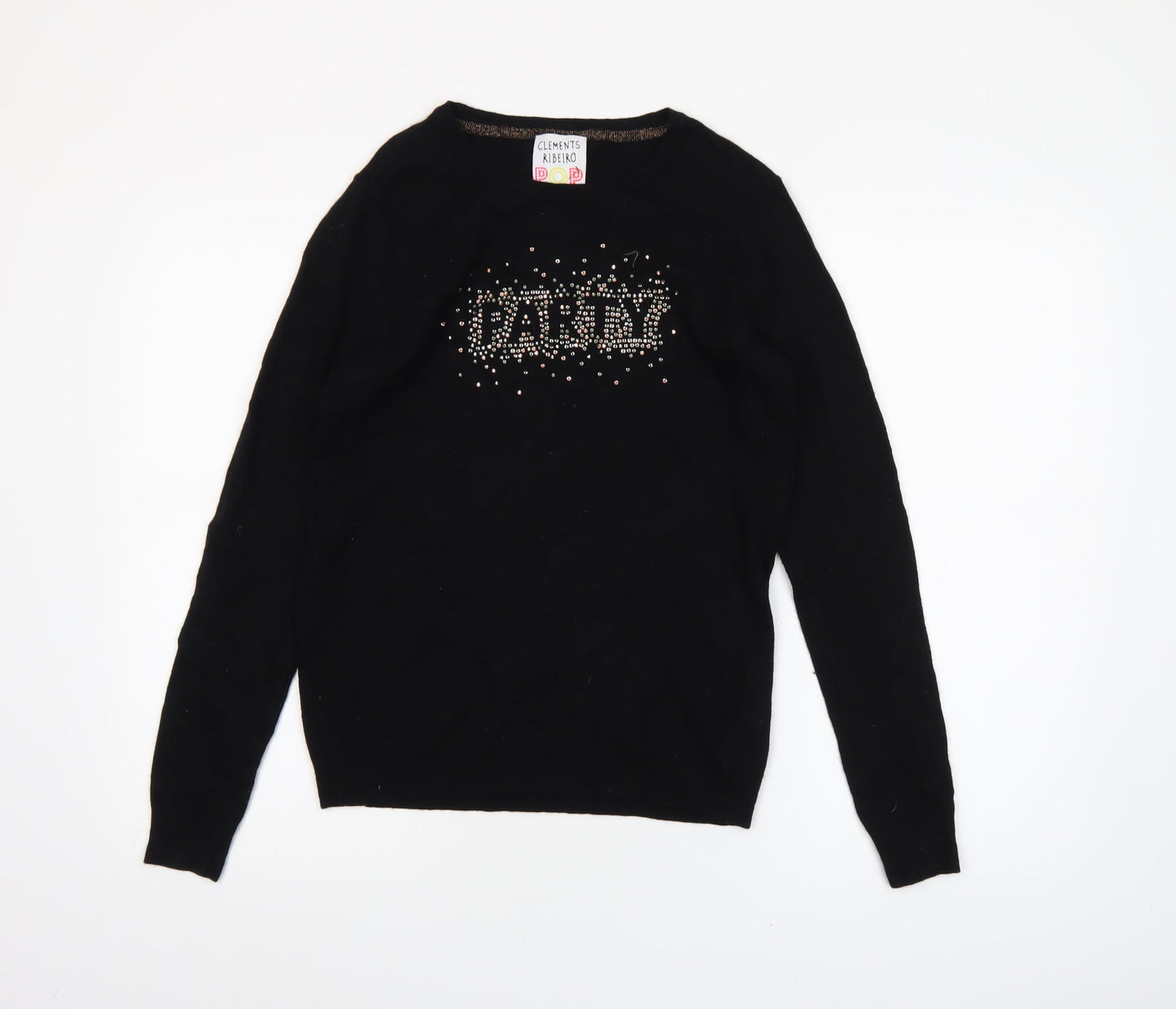 Womens UK Size S Clements Ribeiro Black Pullover Jumper