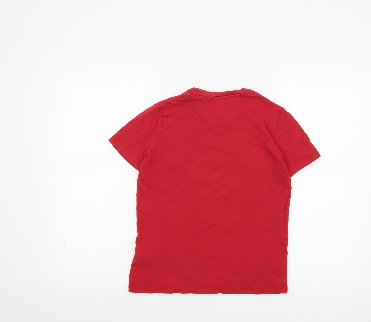 Boys UK Size 9-10 Years Lyle & Scott Red Basic T-Shirt