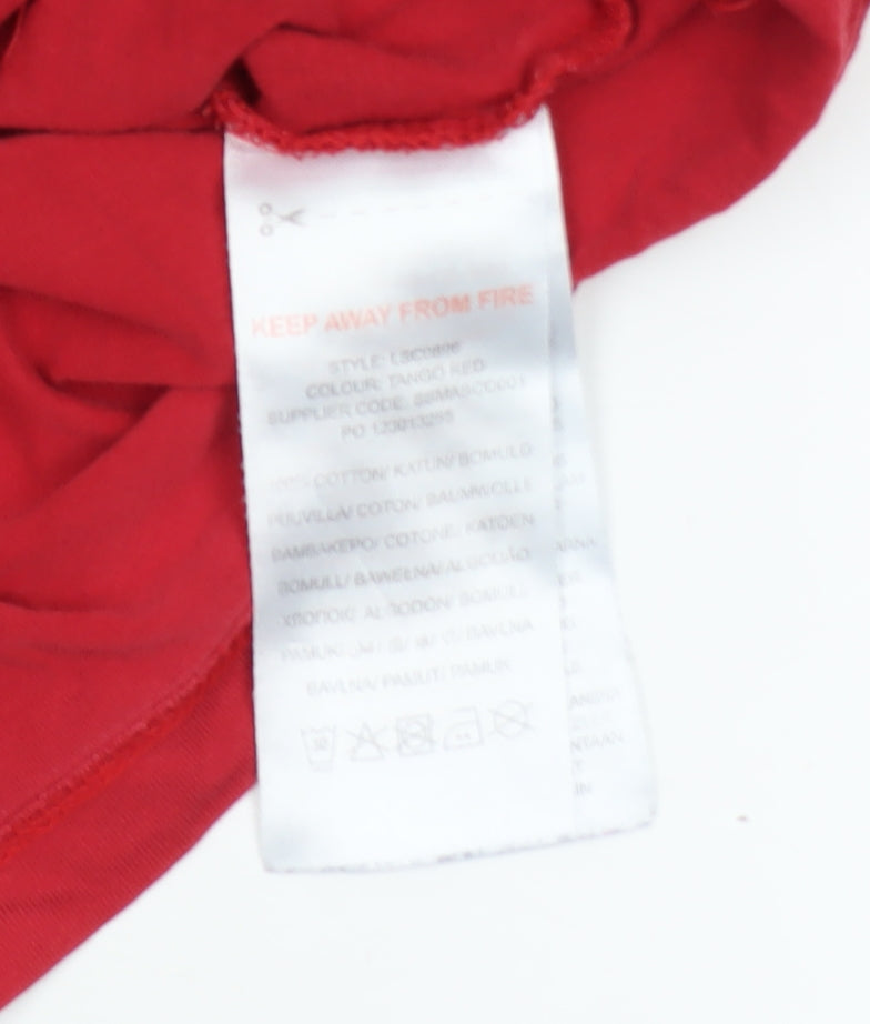Boys UK Size 9-10 Years Lyle & Scott Red Basic T-Shirt