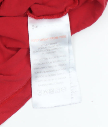 Boys UK Size 9-10 Years Lyle & Scott Red Basic T-Shirt
