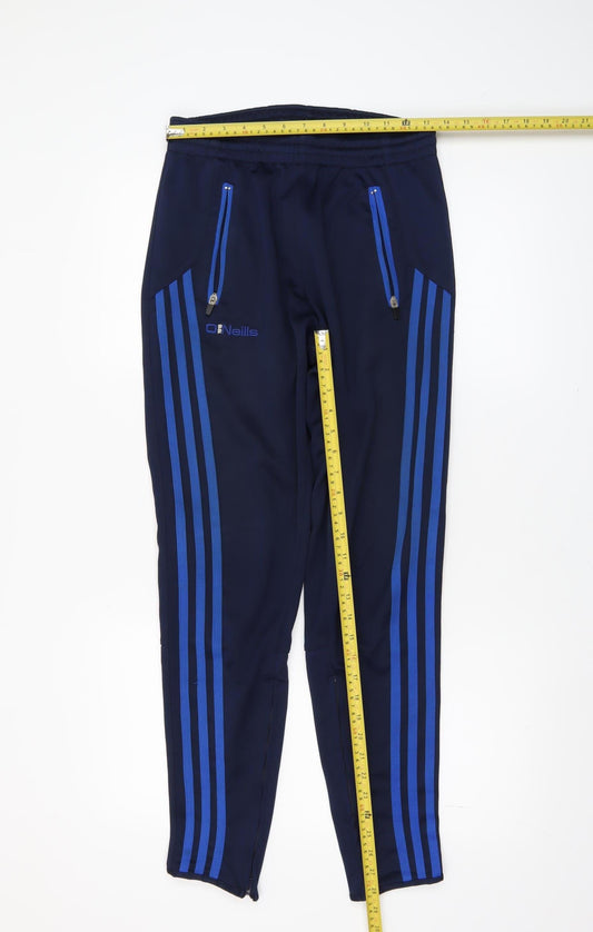 O'Neills Men's Blue Jogger Trousers Size S Elastic Ankle Zip Sportswear