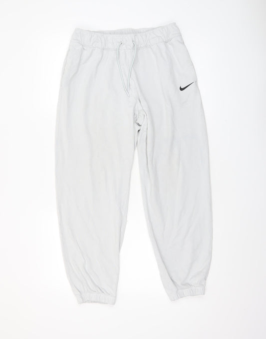 Nike Women’s Grey Cotton Jogger Sweatpants M Regular Fit