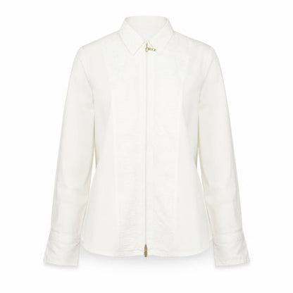 Womens UK Size 14 Tinta White Basic Blouse